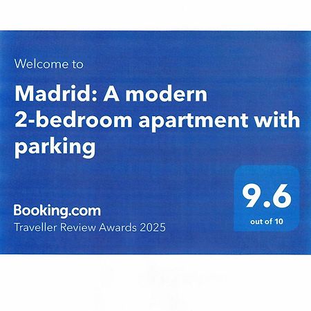 Madrid: A Modern 2-Bedroom Apartment With Parking Sofia Exterior foto