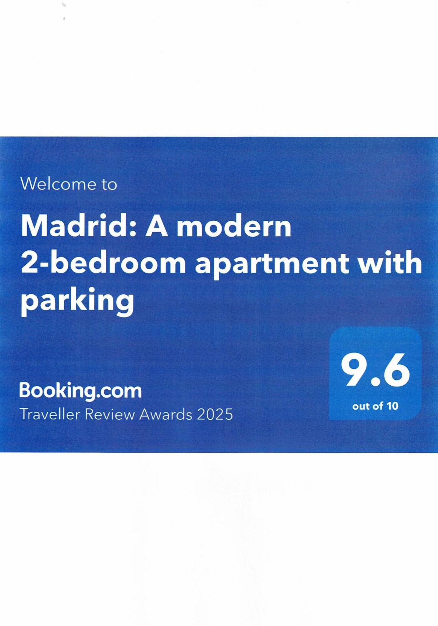 Madrid: A Modern 2-Bedroom Apartment With Parking Sofia Exterior foto